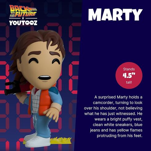 Youtooz Marty 4.5" Vinyl Figure, Official Licensed Marty McFly Collectible from Back to The Future by Youtooz Back to The Future Collection in Saudi Arabia