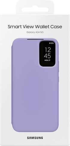 Samsung Official Smart View Wallet Case for A34 Black in Saudi Arabia