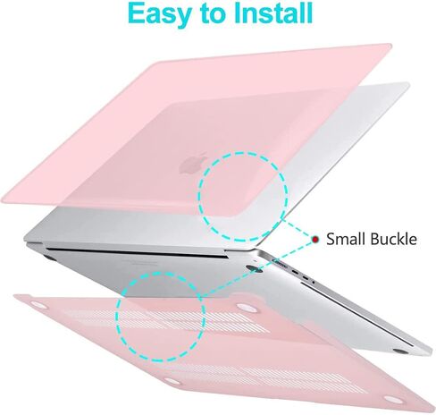 B BELK Compatible with MacBook Air 13 inch Case M1, MacBook Air Case 2021 2020 2019 2018 A2337 A2179 A1932 Touch ID, Plastic Laptop Hard Shell + 2 Keyboard Covers + Screen Protector, Lavender Purple in Saudi Arabia