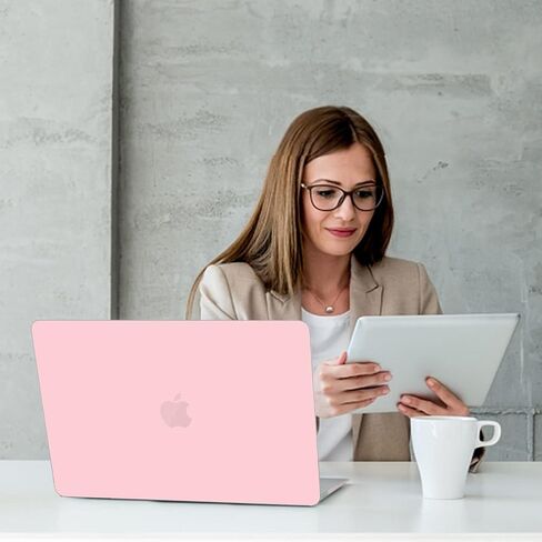 B BELK Compatible with MacBook Air 13 inch Case M1, MacBook Air Case 2021 2020 2019 2018 A2337 A2179 A1932 Touch ID, Plastic Laptop Hard Shell + 2 Keyboard Covers + Screen Protector, Lavender Purple in Saudi Arabia