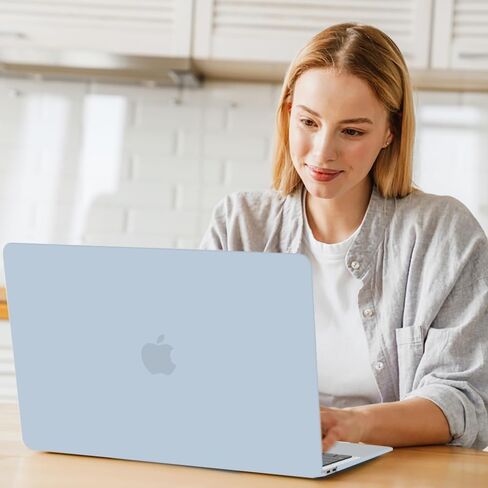 B BELK Compatible with MacBook Air 13 inch Case M1, MacBook Air Case 2021 2020 2019 2018 A2337 A2179 A1932 Touch ID, Plastic Laptop Hard Shell + 2 Keyboard Covers + Screen Protector, Lavender Purple in Saudi Arabia