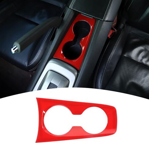 JeCar for Camaro Cup Holder Cover Trim Carbon Fiber Interior Accessories for Chevrolet Chevy Camaro 2010-2015 in Saudi Arabia