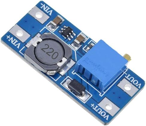 5 Pcs DC-DC Boost Converter MT3608 2V-24V to 5V-28V 2A Adjustable Voltage Regulator Step Up Power Supply Module for Arduino with 24AWG Wire in Saudi Arabia