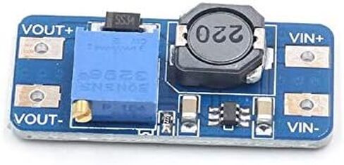 5 Pcs DC-DC Boost Converter MT3608 2V-24V to 5V-28V 2A Adjustable Voltage Regulator Step Up Power Supply Module for Arduino with 24AWG Wire in Saudi Arabia