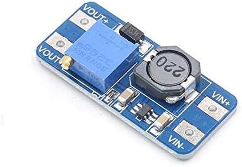 5 Pcs DC-DC Boost Converter MT3608 2V-24V to 5V-28V 2A Adjustable Voltage Regulator Step Up Power Supply Module for Arduino with 24AWG Wire in Saudi Arabia