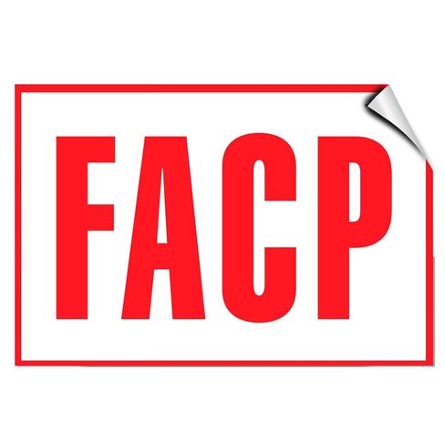 ملصق Facp Hazard Fire Label مقاس 10 بوصات × 7 بوصات in Saudi Arabia