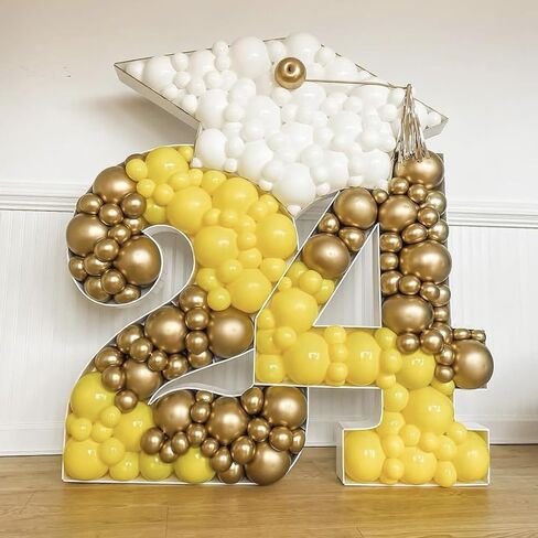 Awenztech 122pcs Metallic Gold Latex Balloons in 18 12 10 5 inches in Kuwait
