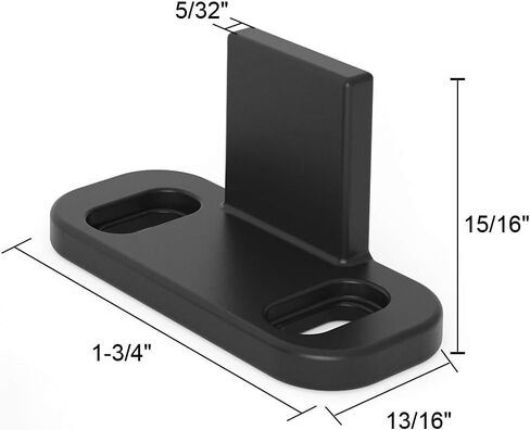 ZEKOO 1 Pack Barn Door Floor Guide,No Groove Adjustable Closet Door Guide Use for Barn Door,Floor Mount Sliding Door Bottom Guide,Fit for Different Thick of Door Black in Saudi Arabia