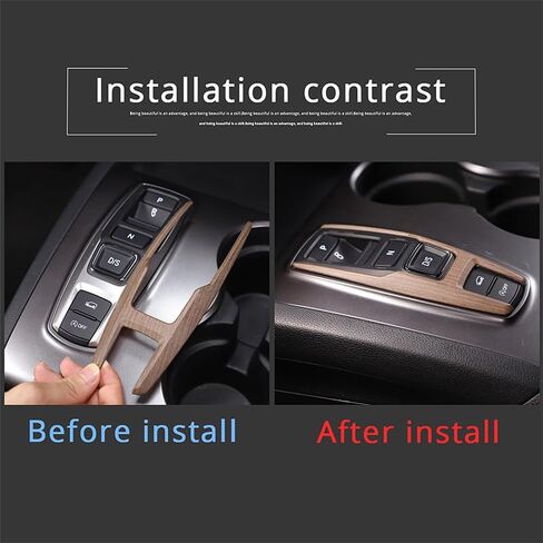 Gear Shift Button Frame Trim for Honda Pilot 2016-2022/ Ridgeline 2020-2023/ Passport 2019-2023, ABS Material Car Gear Shifter Button Panel Cover Decoration Accessories (Carbon Fiber Pattern) in Saudi Arabia