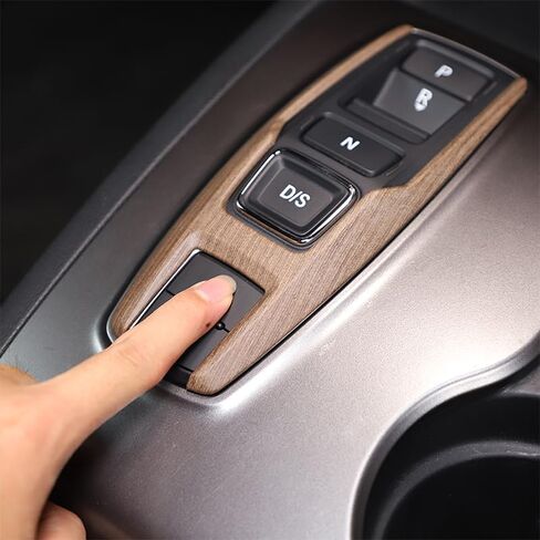 Gear Shift Button Frame Trim for Honda Pilot 2016-2022/ Ridgeline 2020-2023/ Passport 2019-2023, ABS Material Car Gear Shifter Button Panel Cover Decoration Accessories (Carbon Fiber Pattern) in Saudi Arabia