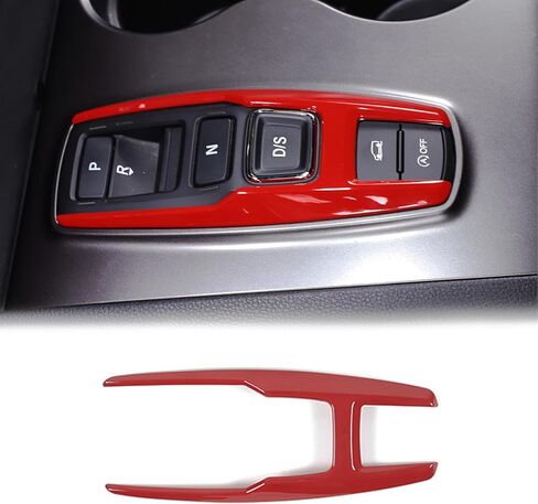Gear Shift Button Frame Trim for Honda Pilot 2016-2022/ Ridgeline 2020-2023/ Passport 2019-2023, ABS Material Car Gear Shifter Button Panel Cover Decoration Accessories (Carbon Fiber Pattern) in Saudi Arabia