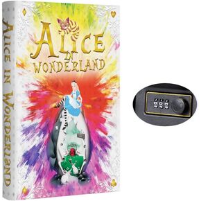 Hidden Safe Book Safe with Combination Lock - Diversion Safe, Secret Storage, Fake Book Box, Small Safe Box for Cash and Money - Book Safe Lock Box - Hidden Safes in Plain Sight (Alice) (Large)