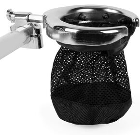 PSLER Universal Motorcycle 1" Handlebar Cup Holder Metal Drink for Sportster Dyna Softail Road King Road Glide Electra Glide Sport Glide Vulcan Suzuk(Black)