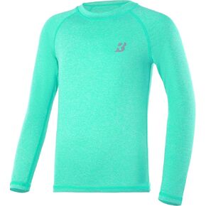Roadbox Boys UPF50+ Sun Shirt - Long Sleeve Rash Guard Swim Shirt Sun Protection Water Shirts for Kids Boys Swiming