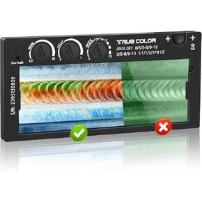 Auto-Darkening Welding Lens, 2×4.25, Variable Shade 5-13, True Color Technology, with Replacement Outside Cover Lens, Fit most Pancake and Pipeliner Welding Hoods