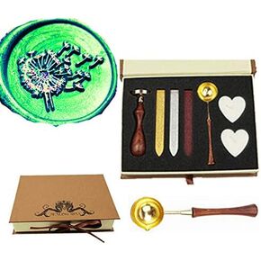 Dandelion Wax Seal Sealing Stamp Embellishment Wedding Invitation Christmas Card Snail Mail Gift Wrapping Wine Package Sealing Plant Nature Wax Seal Stamp Set