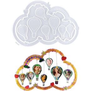 Resin Molds Photo Frame with Base Puppy Paw Shape UV Epoxy Resin Casting Picture Frame Molds for DIY Craft Decoration (Puppy Paw Shape)