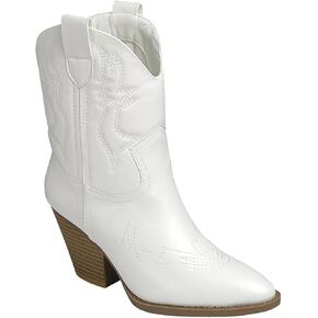 Women Cowgirl Cowboy Western Pointed Toe Ankle Bootie in Kuwait