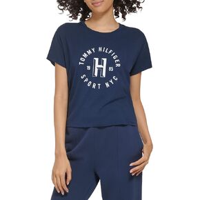 Tommy Hilfiger Women's Short Sleeve Printed Chest Graphic T-shirt