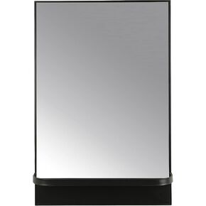 Creative Co-Op Modern Metal Framed Wall Mirror with Shelf