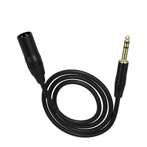 XLR to 1/4 Microphone Cable 15 FT 6.35mm TRS to XLR Male,1/4 to XLR Quarter Inch TRS to XLR Balanced Interconnect Mic Cord Patch Cable for Recording Speaker Amplifier Mixer