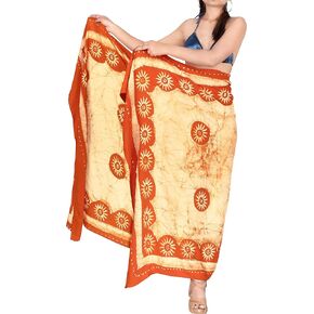 LA LEELA Women's Swimwear Sarong Wrap Cover up Wraps