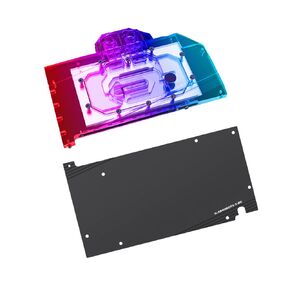 GPU Waterblock - لألعاب Asus TX RTX 4060 Ti O8G Gaming & ATS RTX 4060 O8G Gaming، مبرد وحدة معالجة الرسومات الجرافيكية السائلة مع لوحة خلفية (5V ARGB RBW Aura Effect LED Lights GPU Block مع لوحة خلفية) in Kuwait