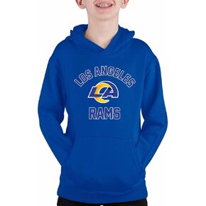 Team Fan Apparel NFL Youth Gameday Hooded Sweatshirt, Pro Football Hoodie Pullover Sweatshirt, Sports Apparel Boys and Girls