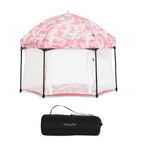 Onyx Playpen Set with Canopy, Baby Playpen, Portable and Lightweight, Playpen for Babies and Toddler, Black