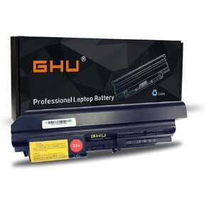GHU New Battery 48 WH Replacement for 33+ 41U3198 43r2499 42t4531 42T4644 Compatible with Lenovo Thinkpad R400 T400 14-inch 42T5263 42T5229 42T4677 42T5225 42T5229 42T5262 42T5264