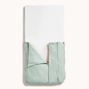 ergoPouch 0.2 TOG Toddler Bedding Tuck Sheet - Newborn Baby Crib Tuck Sheet, Safe Blanket Alternative for Baby, Suitable from Birth - Zip Closure Adjustable Fit, Security and Comfort, Grey Marle