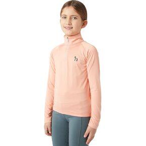 HORZE Lola Kids Long Sleeved Half Zip Tec Shirt