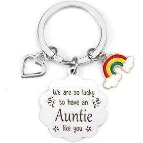 Aunt Keychain,Gifts for Aunt,Aunt Birthday Gifts,Christmas Aunt,Gifts,Aunt Gifts from Nephew