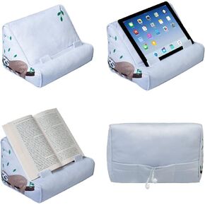 Gifts for Readers & Writers Book Couch - Portable Electronic Device Stand, Tablet Holder, Reading Pillow - Llama/Cactus