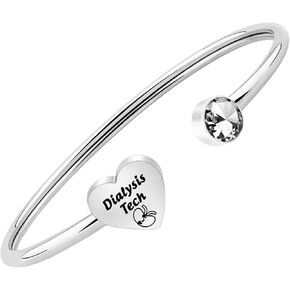 FEELMEM Nurse Humor Gift Dialysis Tech Keychain Nephrology Jewelry Renal Nurse Gift