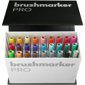 Karin Brushmarker PRO Mini Box 26 colours + 1 blender set, Assorted in Saudi Arabia