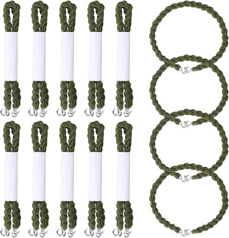 KALIONE 12 Pcs Military Boot Bands Elastic Boot Bands Military Boot Straps Boot Straps Shoelace with Metal Hooks in Saudi Arabia