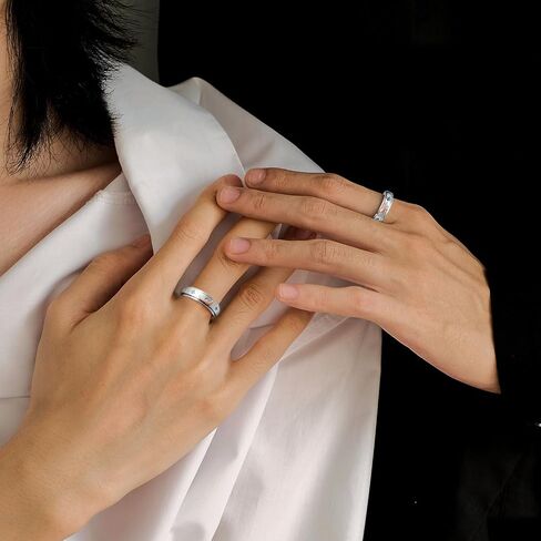 S925 Sterling Silver Fidget Ring Spinner Ring Moon Sun Anxiety Ring for Women Men Stress Relieveing Rings Birthday Gifts in Saudi Arabia