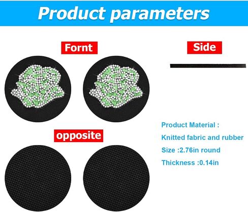 zipelo Rose Car Coasters, 2 Pack Bling Insert Cup Holder Coaster with Crystal Rhinestone, Universal 2.75 Inch Anti-Slip Shockproof Auto Drinks Cup Mat, Cute Car Accessories Decor for Women (Black) in Saudi Arabia