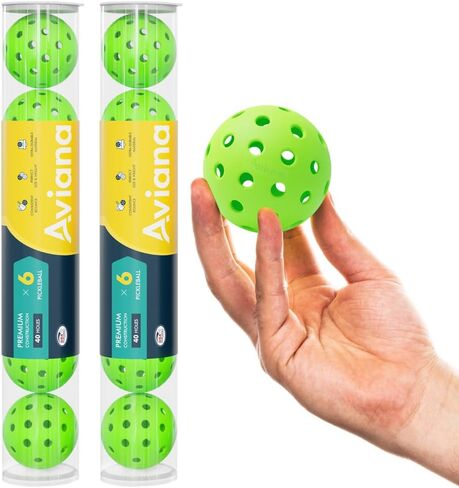 Outdoor Pickleball Balls - USAPA Approved for Tournament Play 6, 12 & 48 Packs | Durable 40-Hole Design | Ideal for All Skill Levels | Pickleball Accessories | Pickleball Balls Outdoor in Saudi Arabia