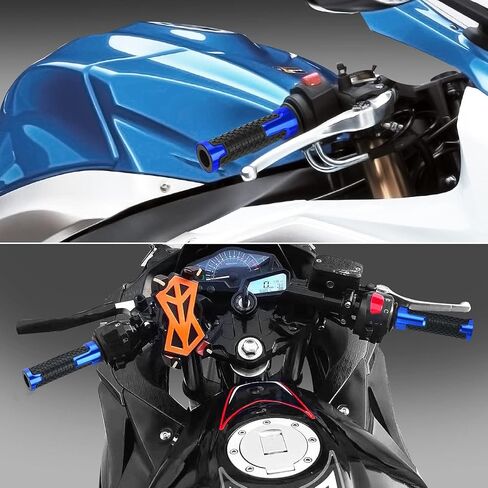 7/8 "22 مللي متر دراجة نارية المقود القبضات مع قبضة ينتهي لسوزوكي GSXR 600 7500 1000 125 250 300 GSX-R in Kuwait