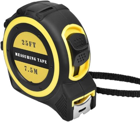 Tape Measure 25 ft,Self-Locking Measuring Tape,Steel Measuring Tape,Self Lock Auto Lock Tape Rule Imperial/Metric Tape Measure for Construction, Carpenter and Electricians (25FT/7.5M) in Saudi Arabia