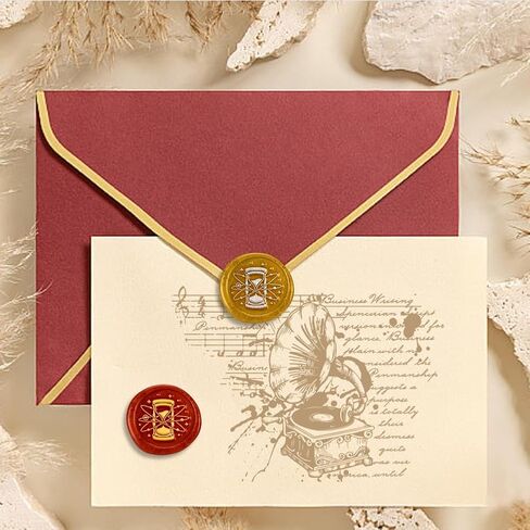 Paper Plane Wax Seal Stamp Embossed Stamp Sealing Vintage Elegant Removable 1" Brass Seal Wood Handle for Wedding Party Invitations Envelopes Gift Packing Cards Envelopes Decoration in Saudi Arabia