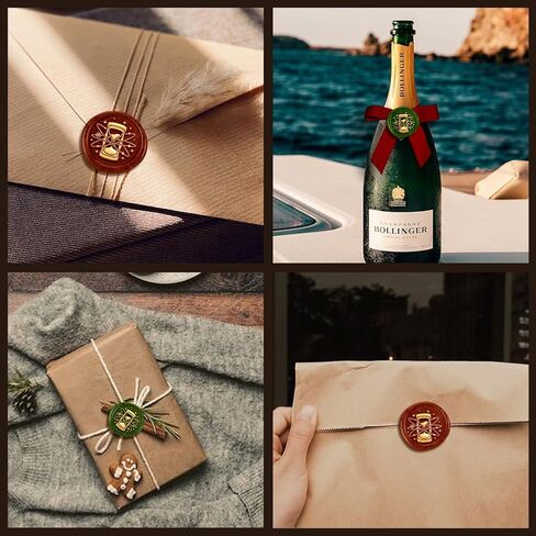 Paper Plane Wax Seal Stamp Embossed Stamp Sealing Vintage Elegant Removable 1" Brass Seal Wood Handle for Wedding Party Invitations Envelopes Gift Packing Cards Envelopes Decoration in Saudi Arabia