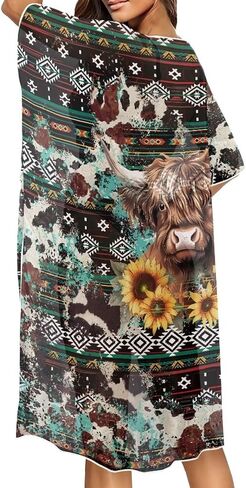 Women's Beach Cover up Swimsuit Kimono, Loose Casual Swimsuit for Bikini Resort Wear in Saudi Arabia