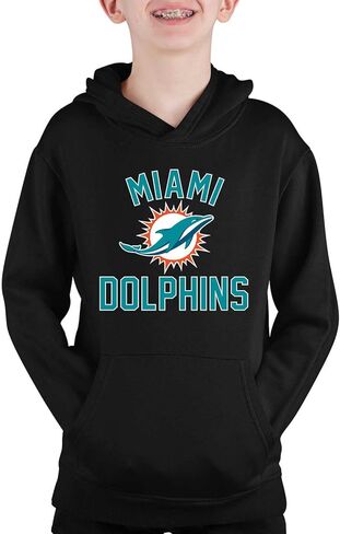 سويت شيرت بغطاء للرأس من Team Fan Apparel للشباب Gameday، بلوفر بقلنسوة لكرة القدم الاحترافية، ملابس رياضية للأولاد والبنات in Kuwait