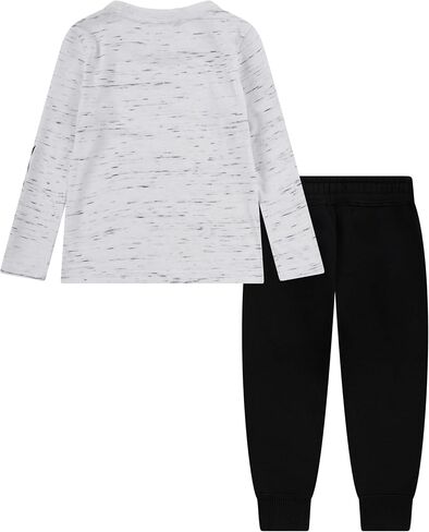 هيرلي الأولاد طويلة الأكمام الناعمة الأساسية سحابة سلوب تي شيرت وشورت 2 قطعة الزي Set2-Piece Outfit Set in Kuwait