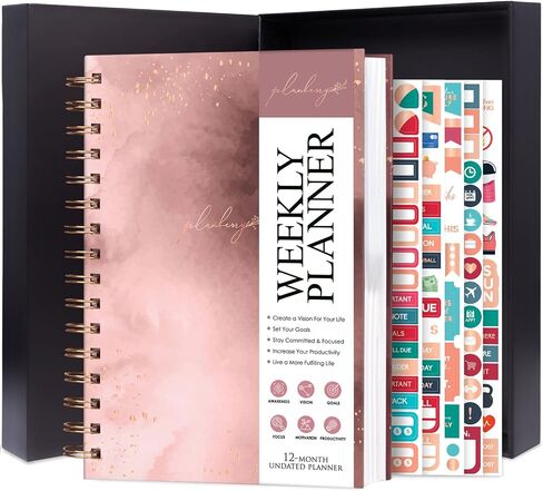 PLANBERRY Weekly Planner Premium – Undated Life Organizer & Budget Planner – Time Management, Goal Setting, To-Do List, Work-Life Balance & Habit Tracker – 6.9″ x 8.5″ (Ocean Depths) in Saudi Arabia