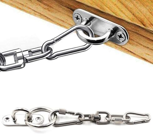 Stainless Steel Ceiling Hook M5 Suspension Ceiling Wall Mount U Hook 1.8 inch Pad Eye Plate Marine Hardware Staple Hook Loop Screws Mount - 10 Pack in Saudi Arabia
