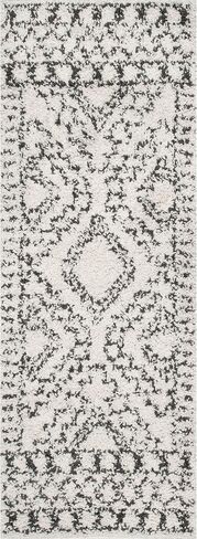 nuLOOM Lacey Moroccan Geometric Shag Area Rug, 5x8, Off-white in Saudi Arabia